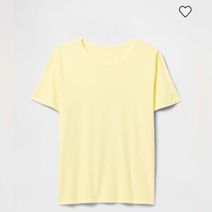 Gap Organic Cotton Vintagesoft T Shirt Butter Yellow Small Tee Spring Summer